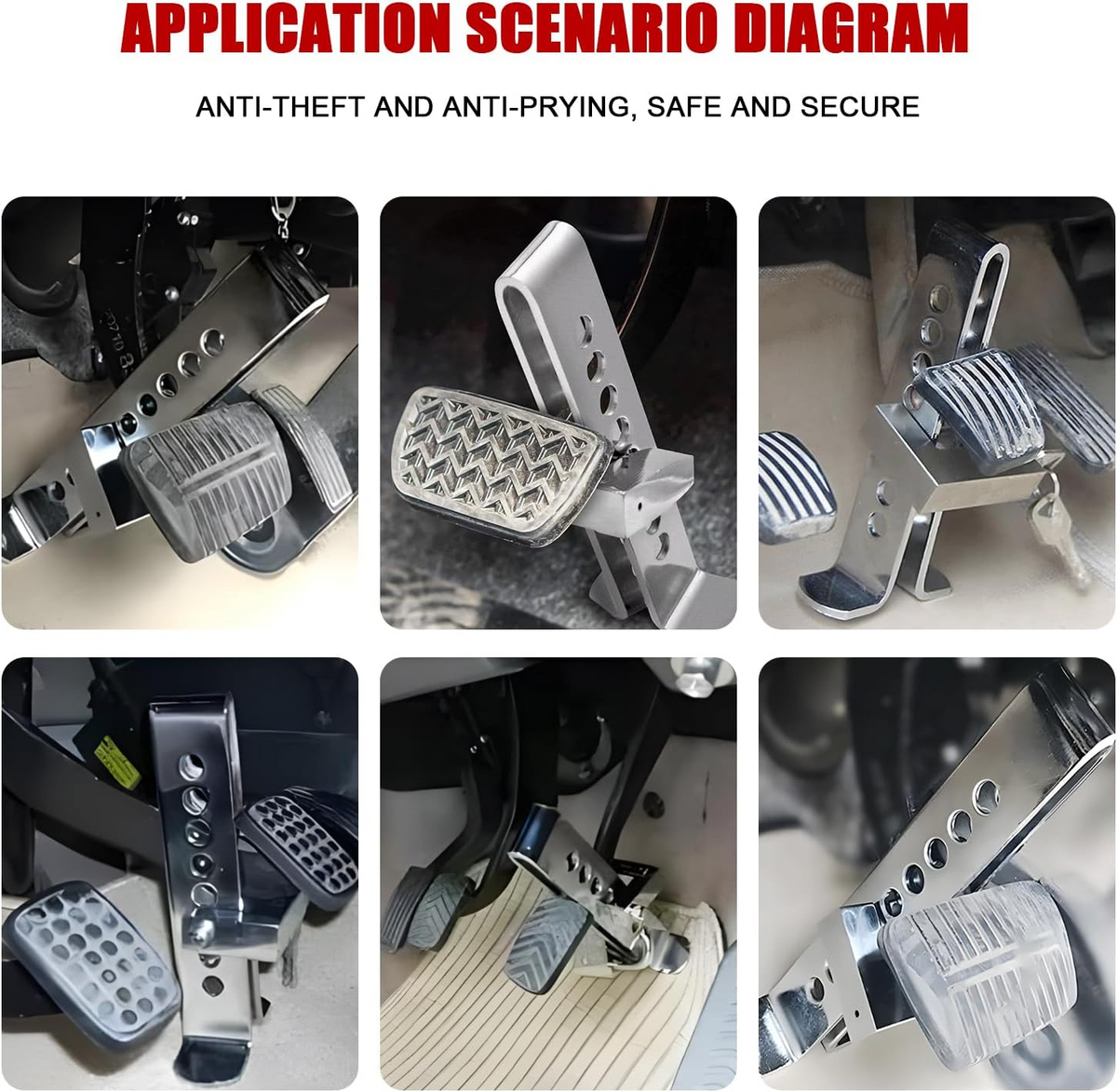 Car Pedal Lock Brake Clutch & Accelerator for all cars